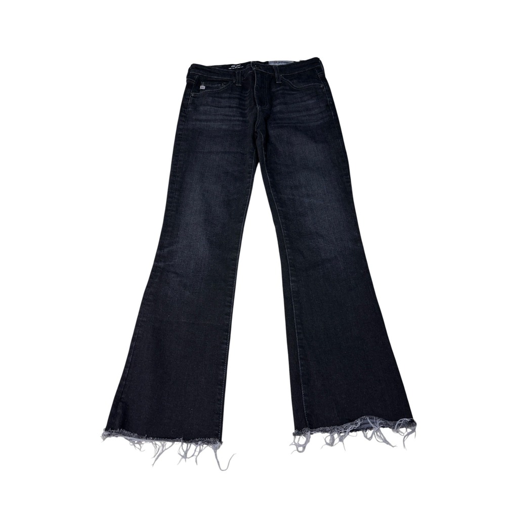 AG Adriano Goldschmied Jodi Crop High Rise Slim Flare Jeans Raw Womens 26R L26